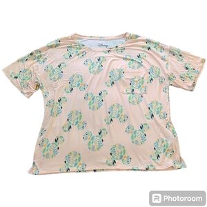 Disney top floral mickey ears all over print super cute and‎ soft